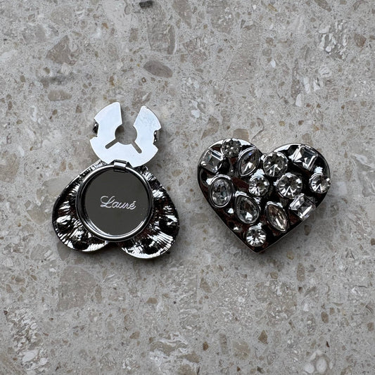 Button Cover Hart Glitter - Lauré