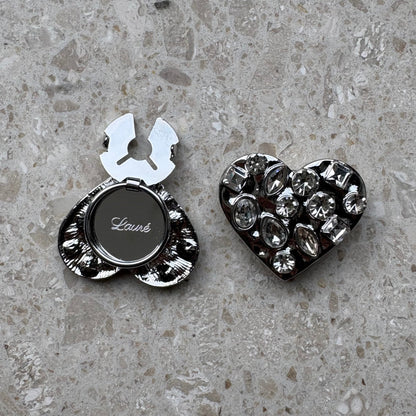 Button Cover Hart Glitter - Lauré