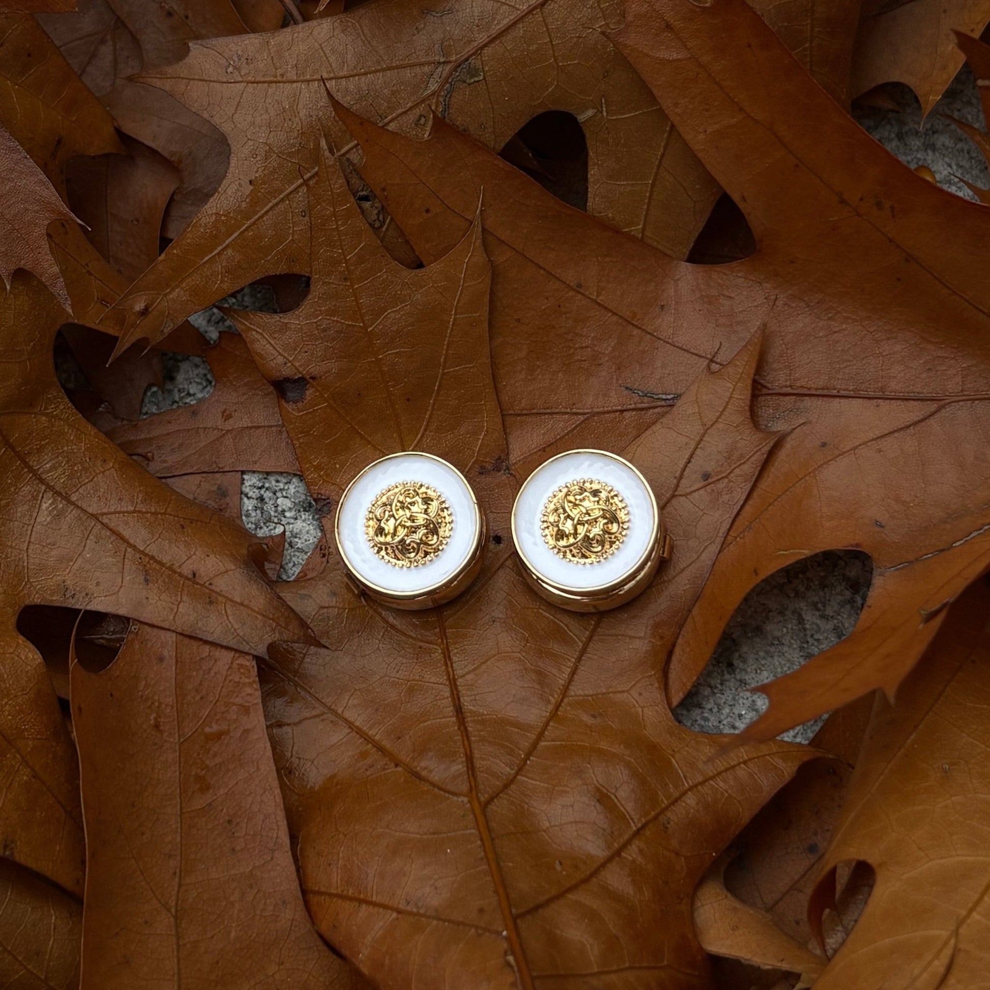 Button cover wit - Lauré