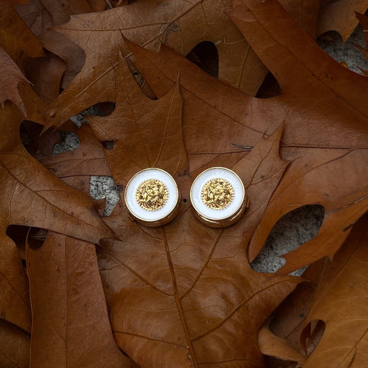 Button cover wit - Lauré