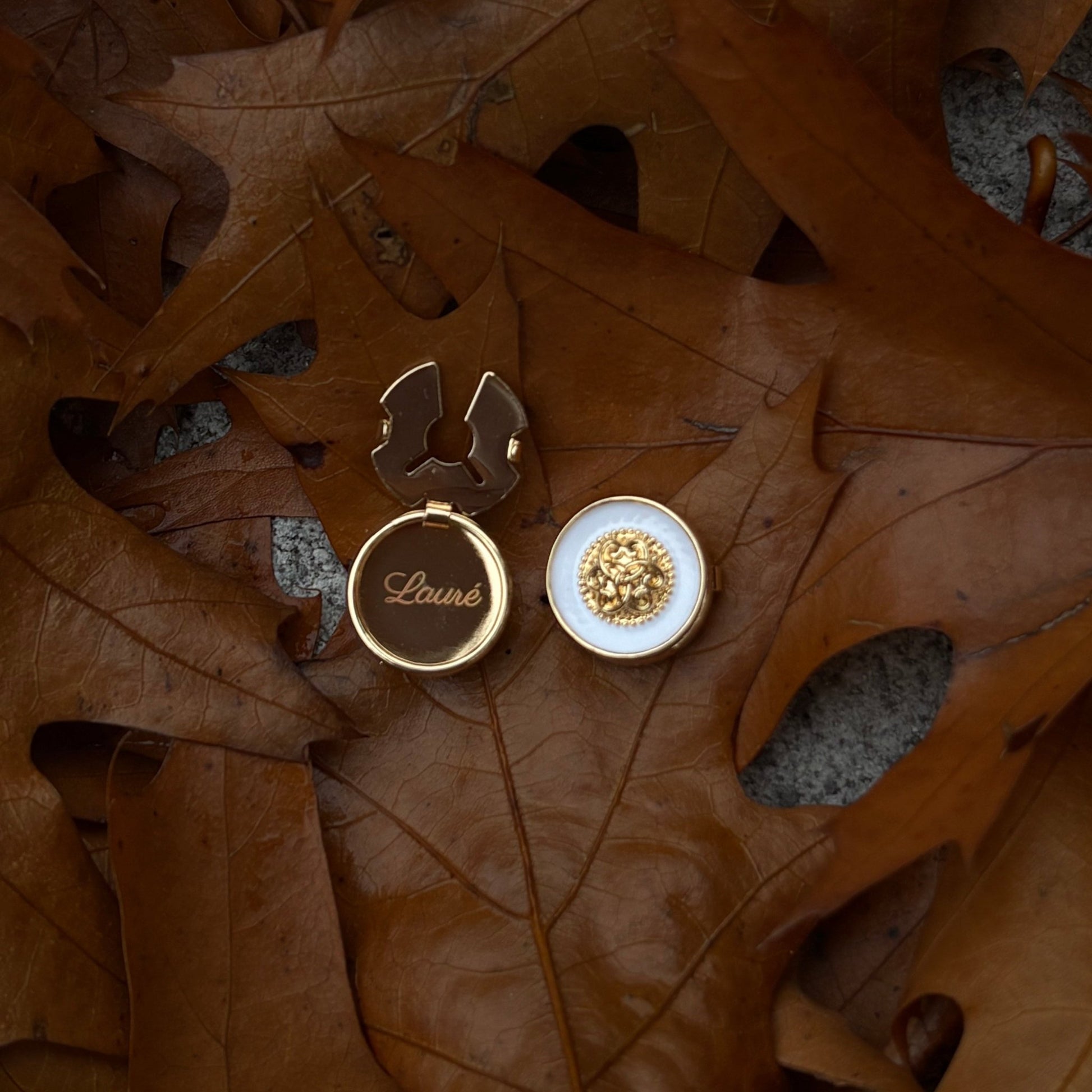 Button cover wit - Lauré