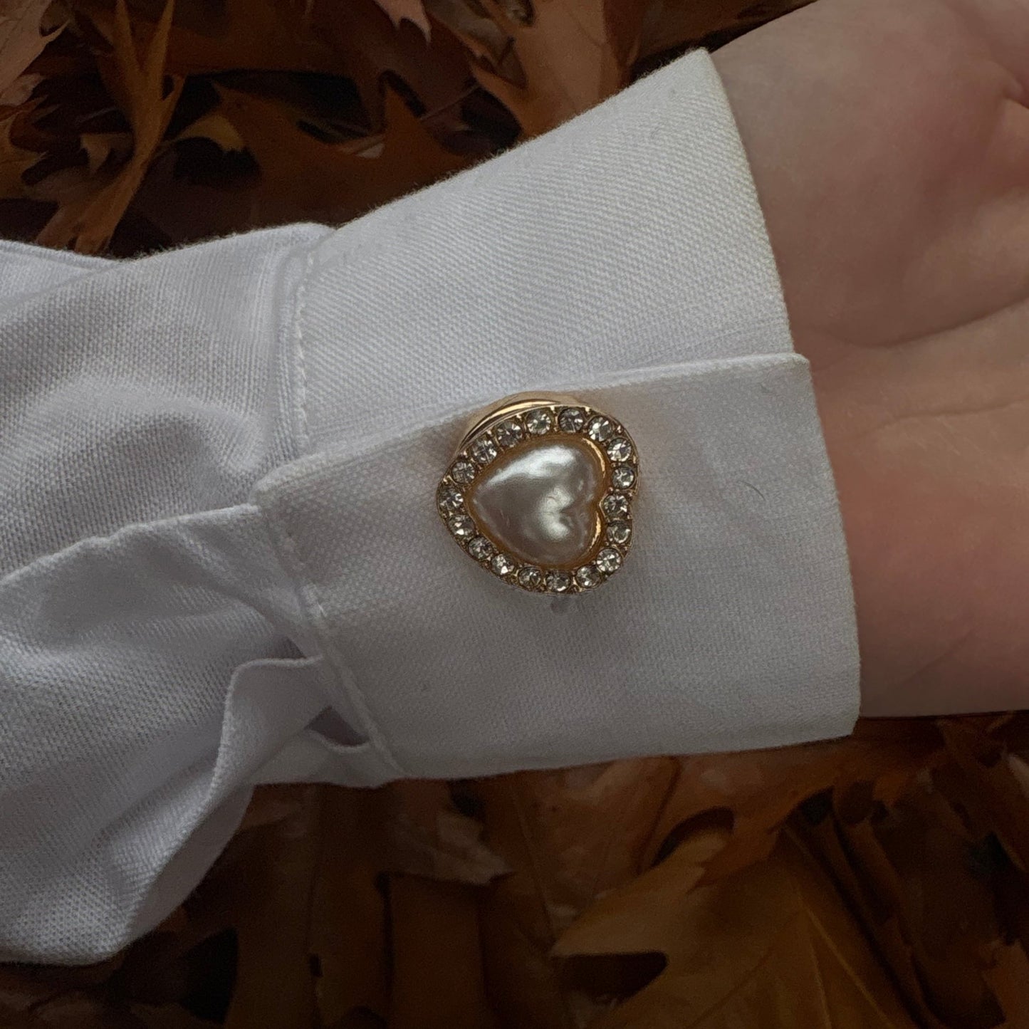 Button cover hart - Lauré