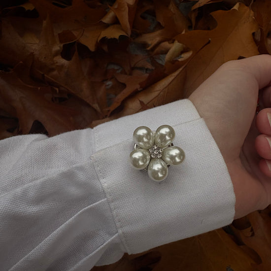 Hoe gebruik je button cover parel bloem groot