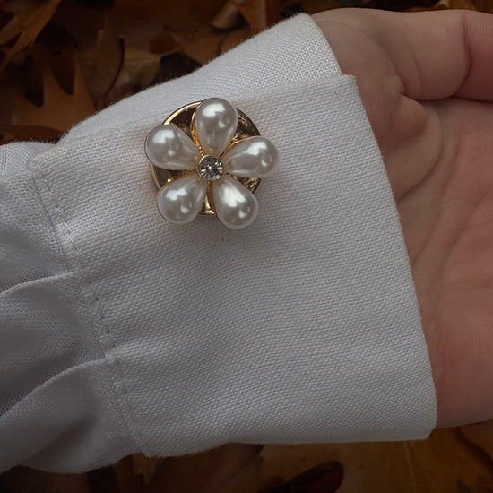 Hoe gebruik je button cover parel bloem klein